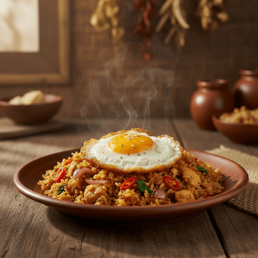 Nasi goreng with fried egg